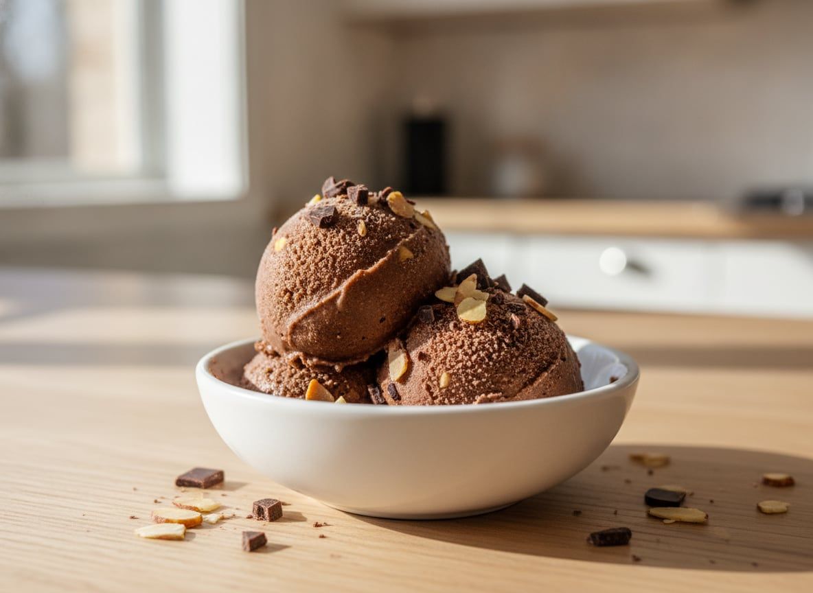 Almond Chocolate Cauliflower Gelato