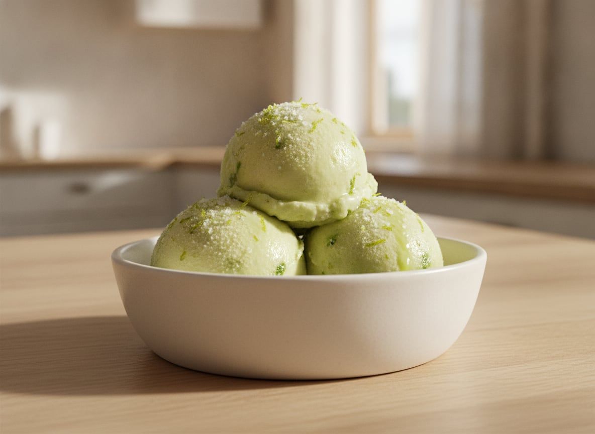 Avocado Lime Sorbet