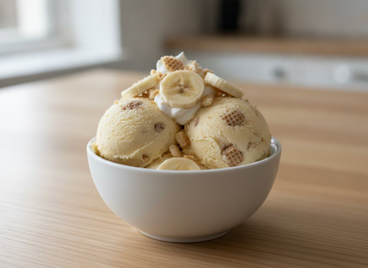 Banana Pudding Protein Ice Cream