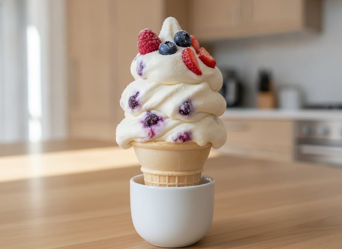 Berry Mascarpone Frozen Custard