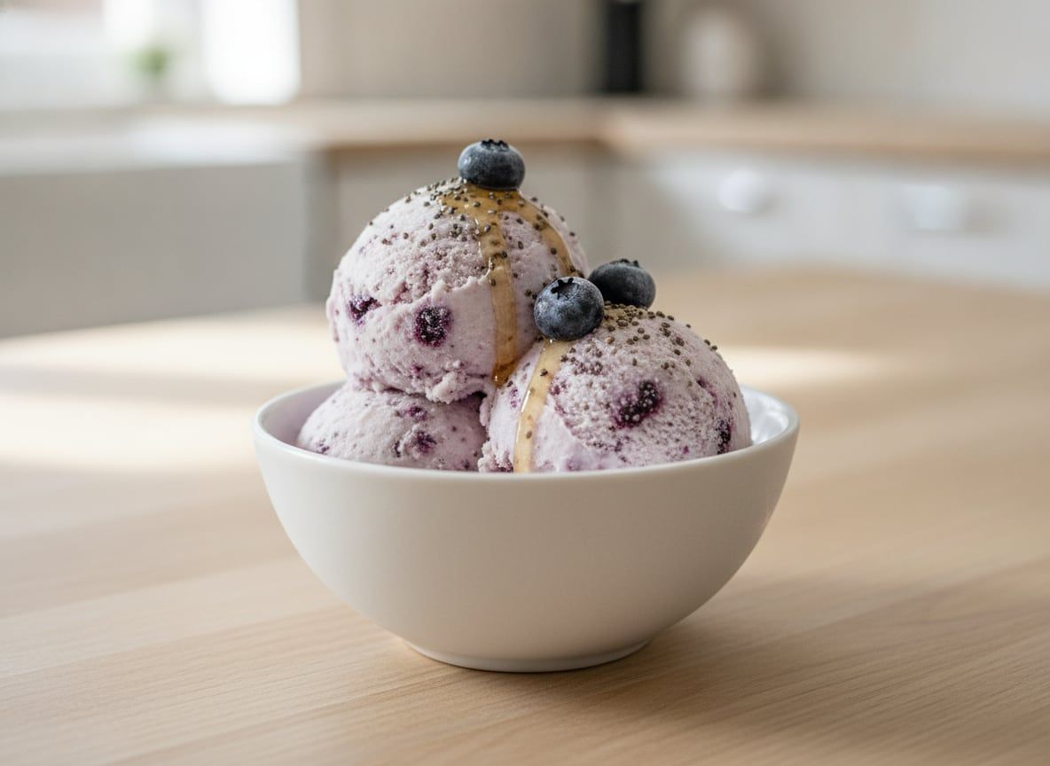 Blueberry + Chia Seed Lite Ice Cream