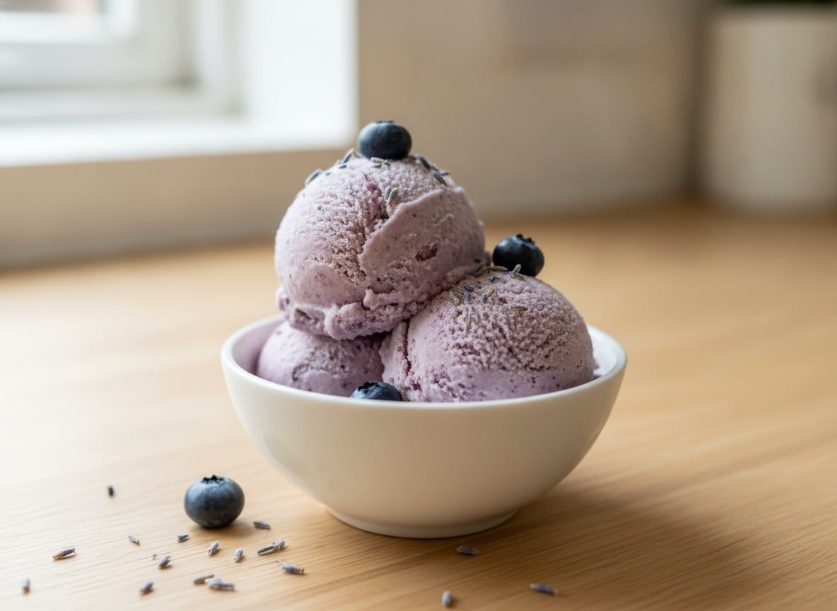 Blueberry Lavender Lite Soft Serve