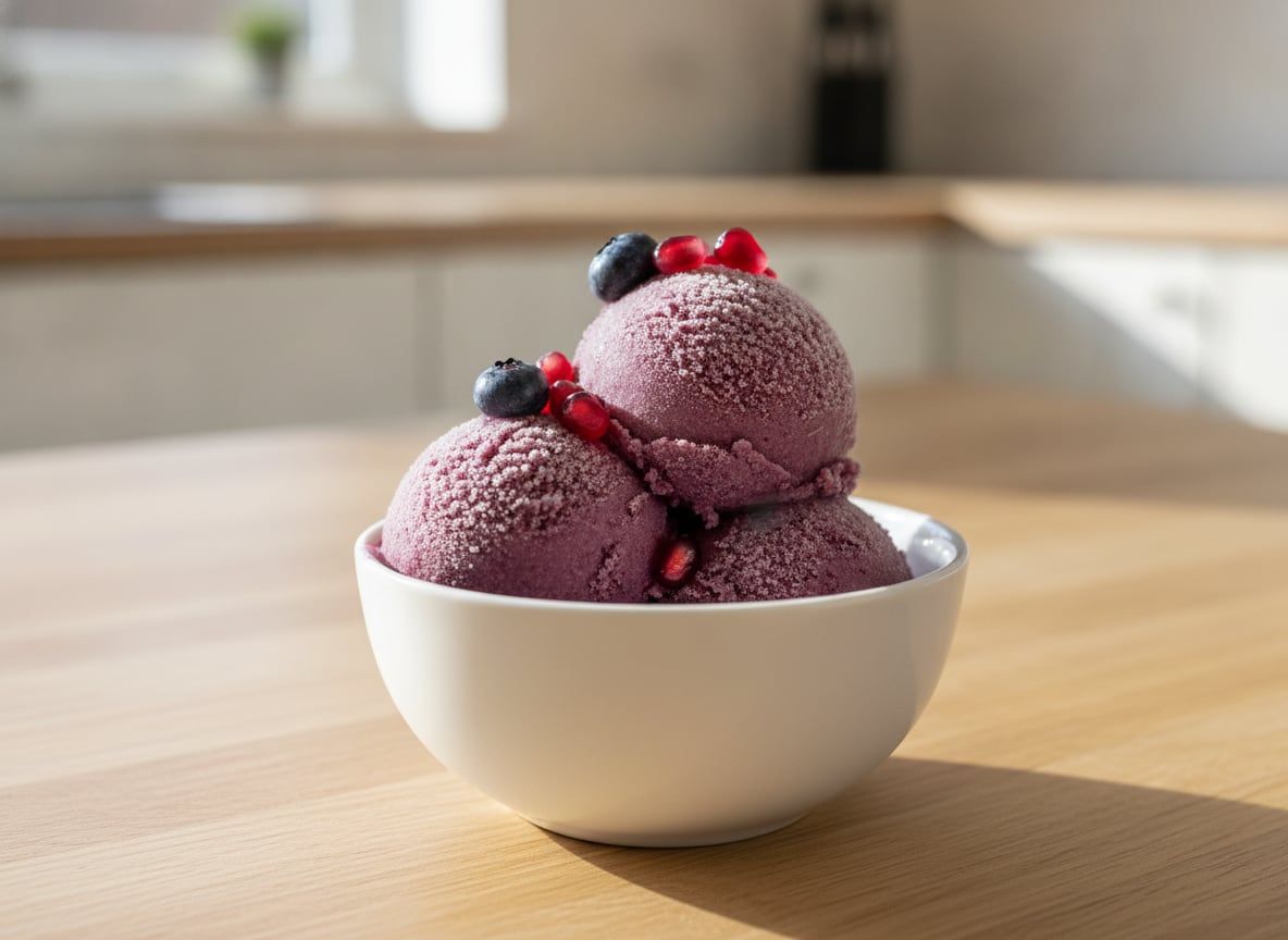 Blueberry Pomegranate Sorbet