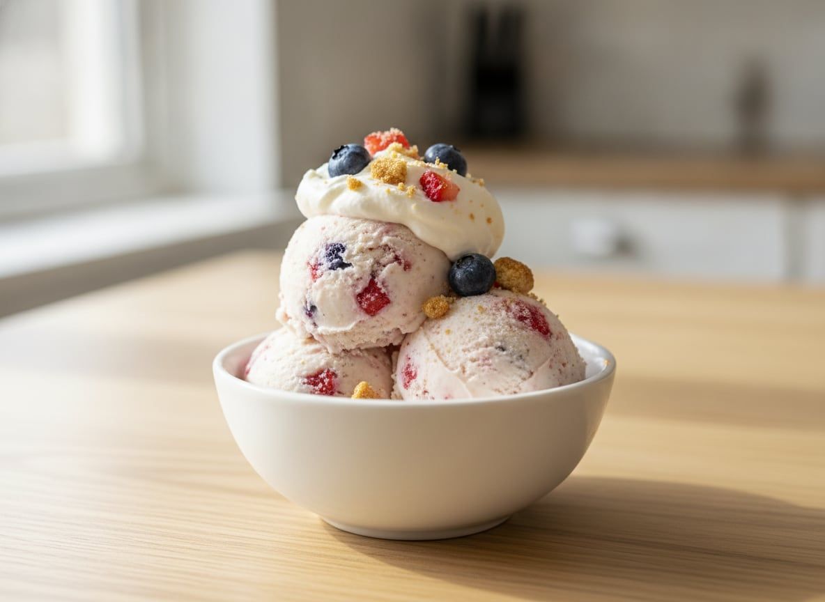 Boozy Berry Shortcake Ice Cream