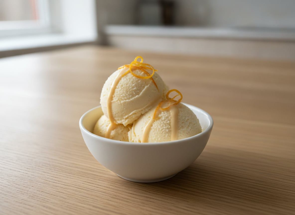 Boozy Orange Cream Sherbet