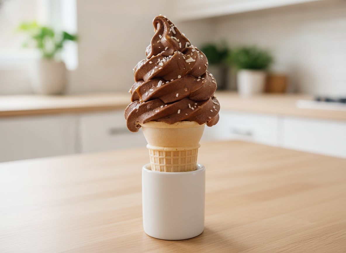 Chocolate Caramel Coconut Frozen Custard