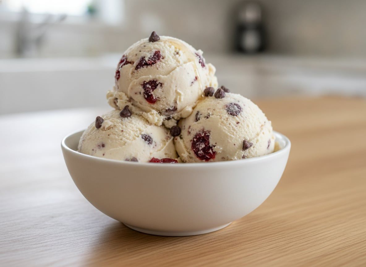 Chocolate Cherry Chip Ice Cream
