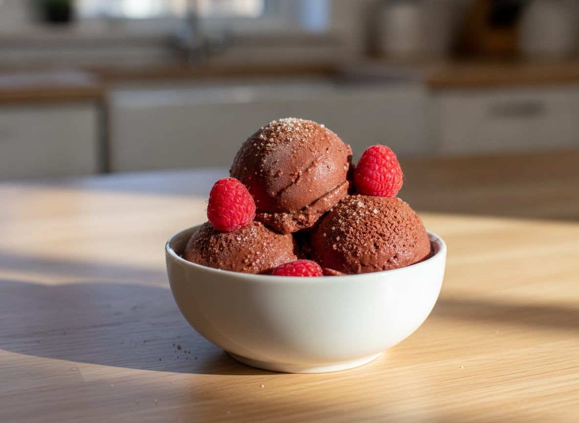 Chocolate Raspberry Soft Serve