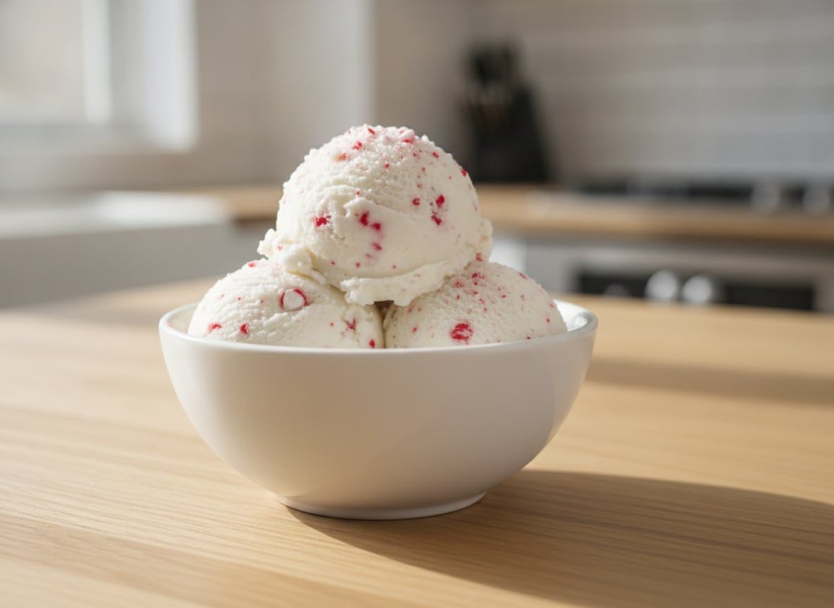 Dairy-Free Candy Cane Coconut Ice Cream