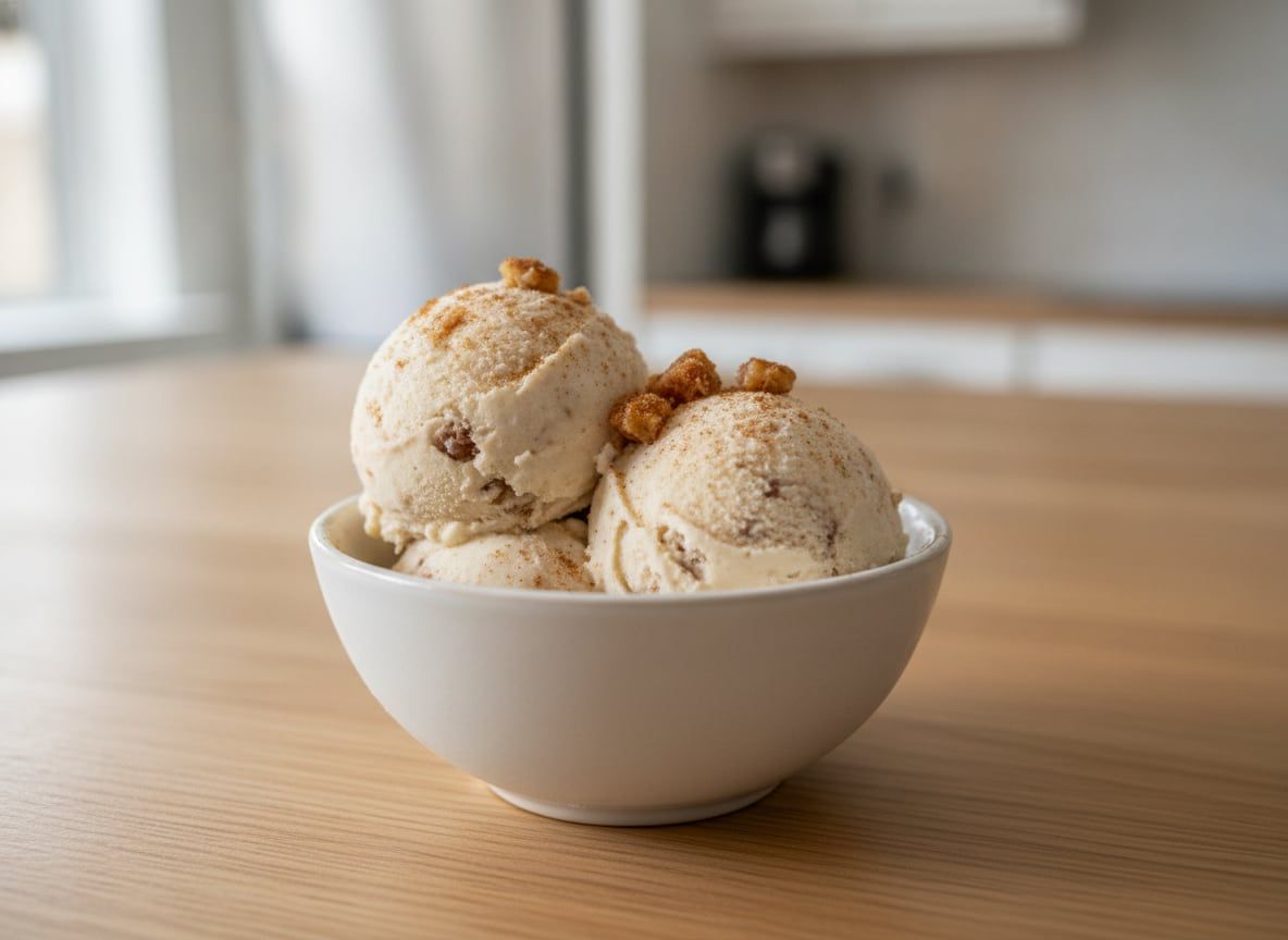 Dairy-Free Coconut Vanilla Pecan Pie Nice Cream