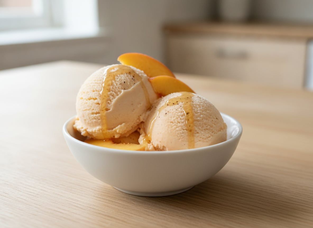 Dairy-Free Peach Ice Cream