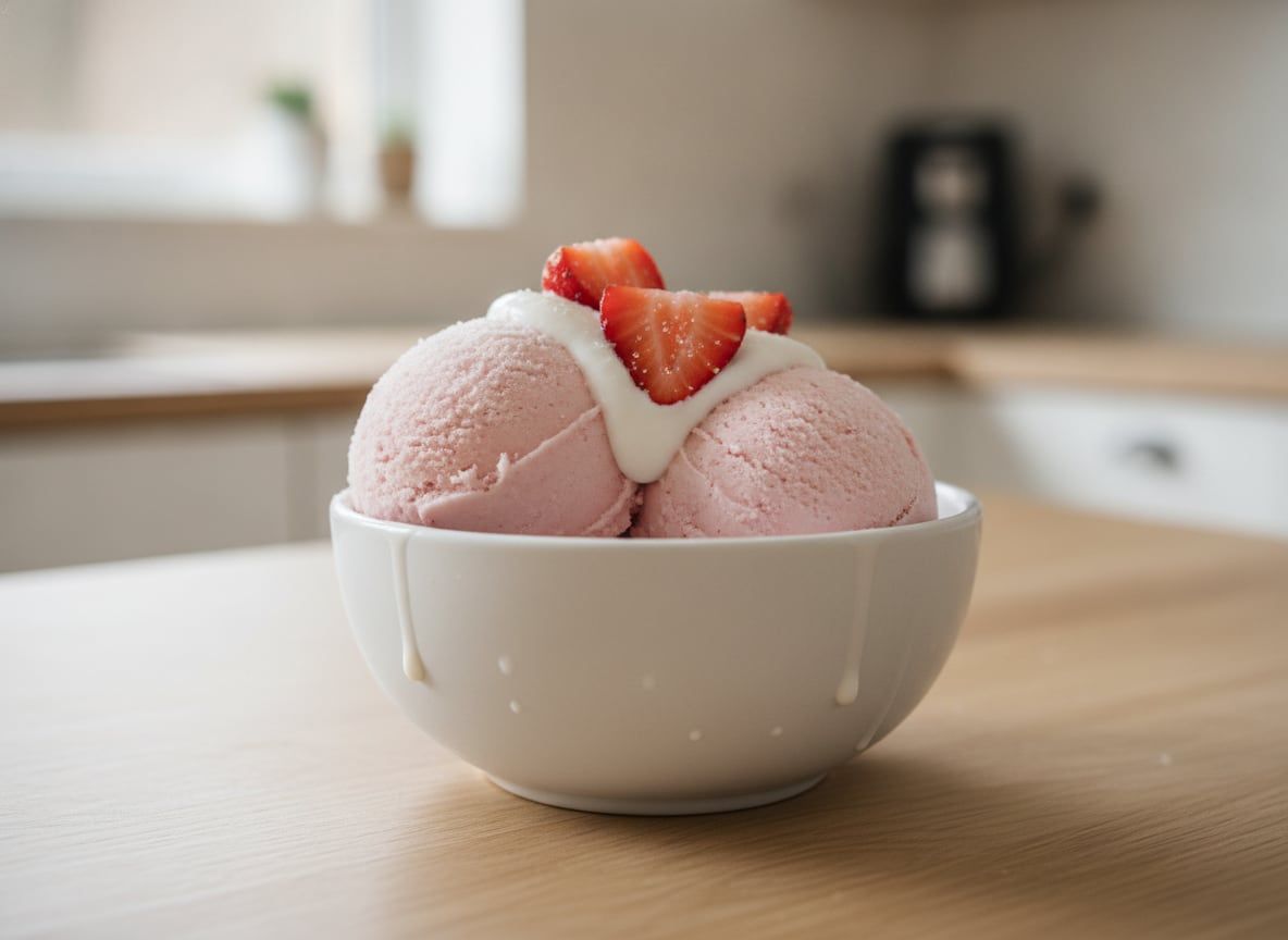 Dairy-Free Strawberry Ice Cream