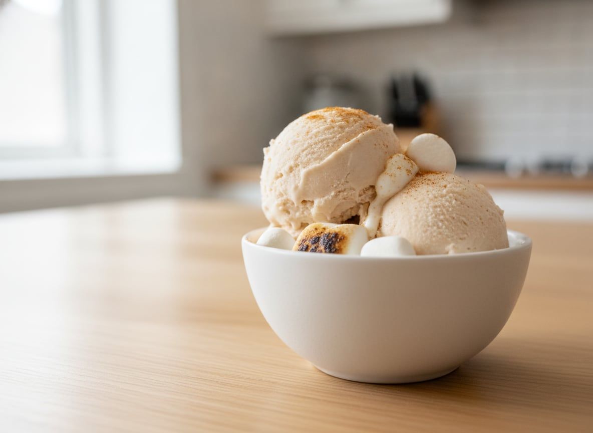 Dairy-Free Sweet Potato & Marshmallow Ice Cream