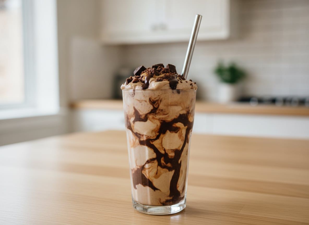 Dairy-Free Tahini and Chocolate Coffee Milkshake