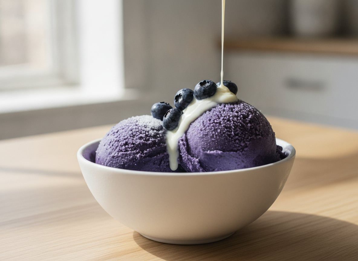 Fresh Blueberry Soft Serve