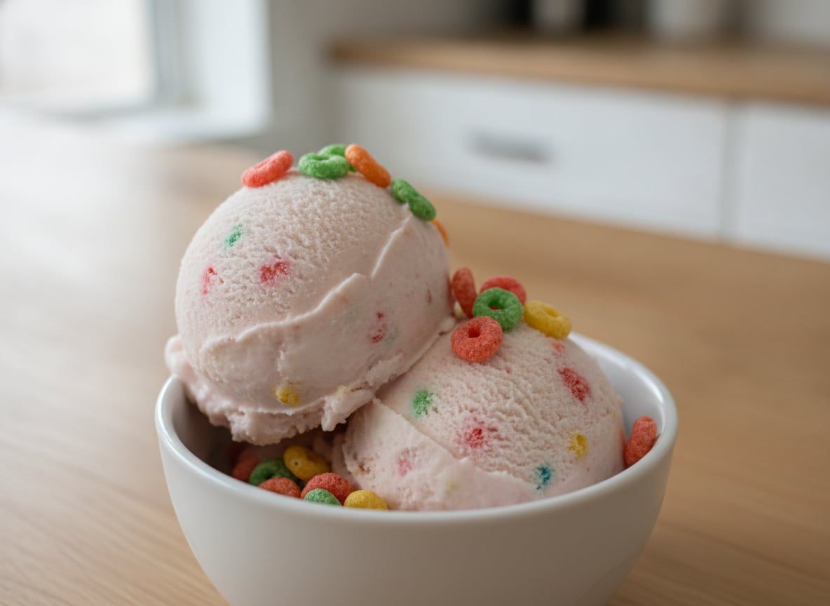 Fruity Cereal Ice Cream