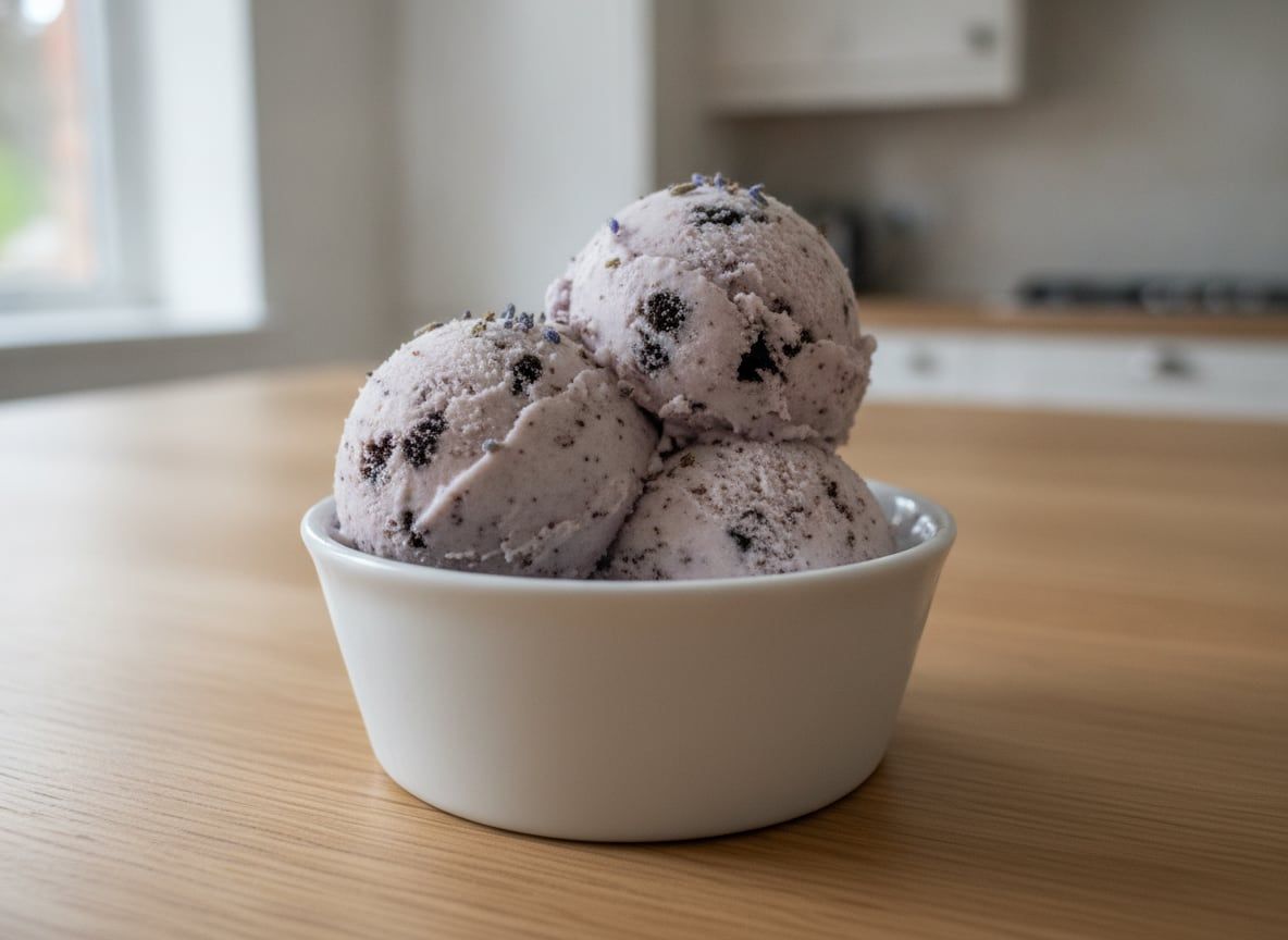 Lavender Cookies ‘n Cream Ice Cream