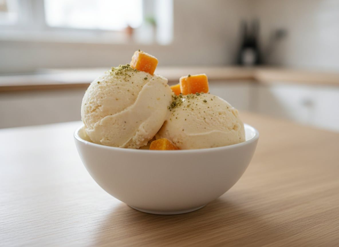 Mango Butternut Squash and Cardamom Ice Cream