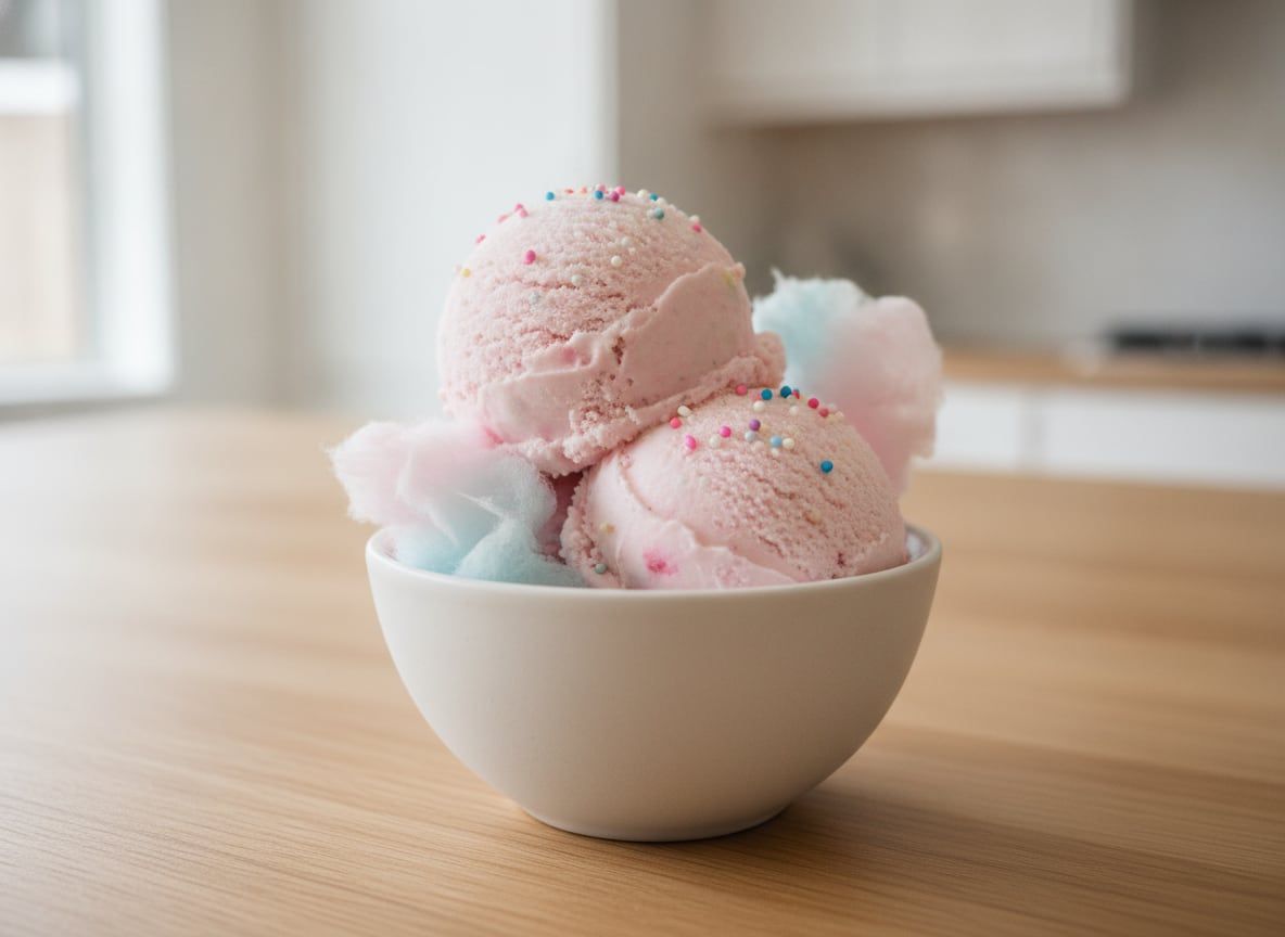 No-Cook Cotton Candy Ice Cream