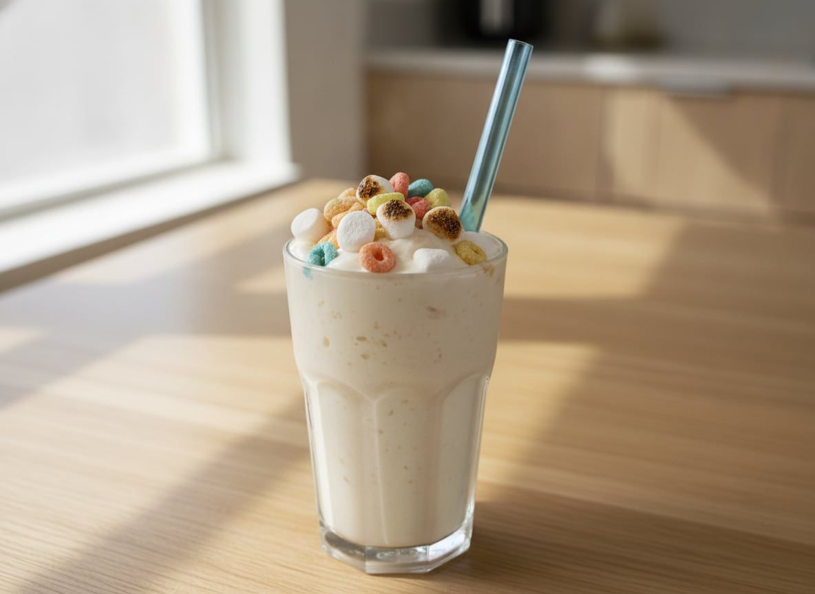 No-Freeze Vegan & Dairy Free Marshmallow Milkshake