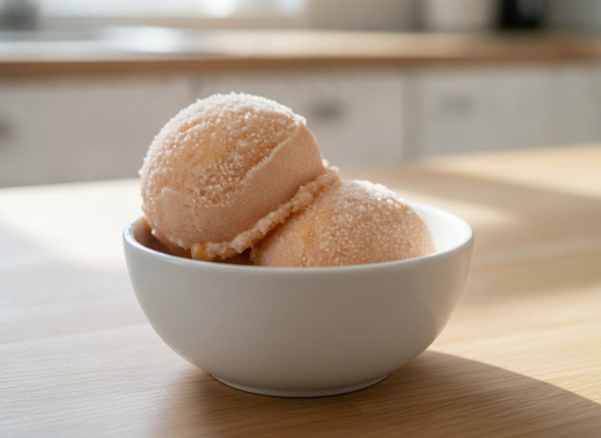 Peach Bellini Sorbet