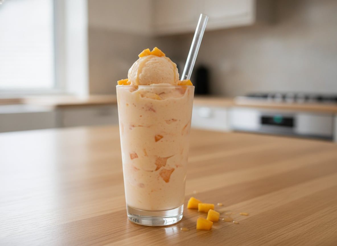 Peaches and Cream Frappe