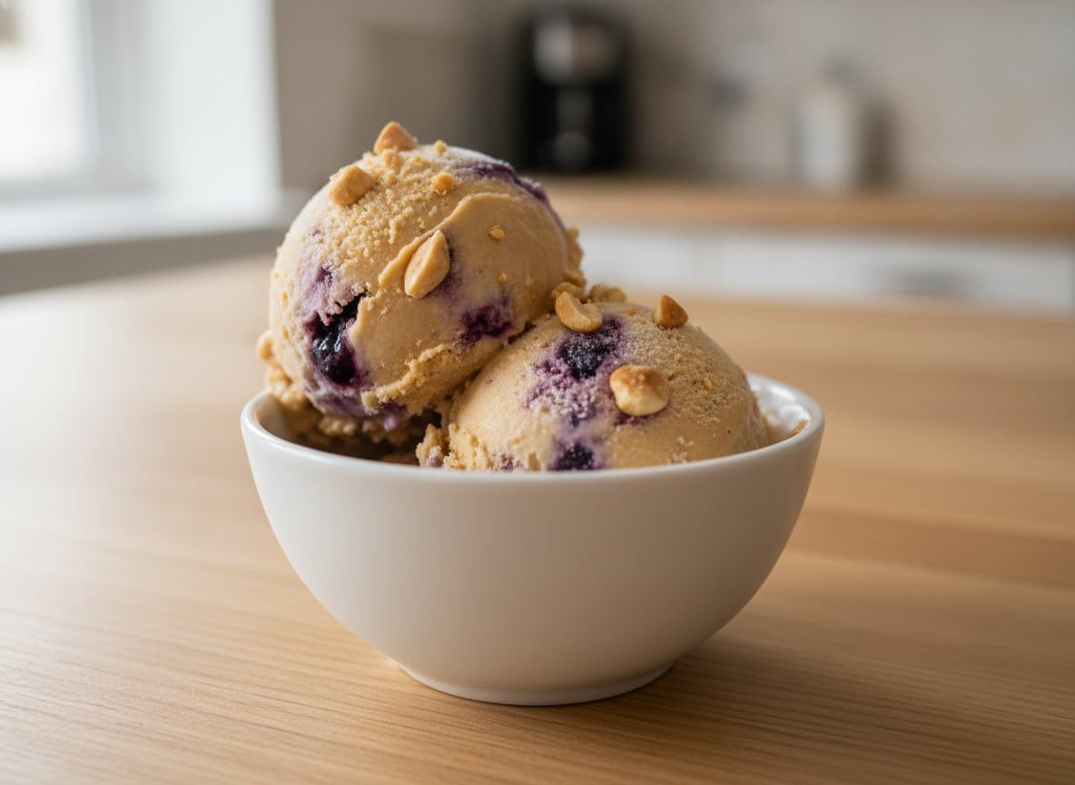 Peanut Butter and Jelly Ice Cream