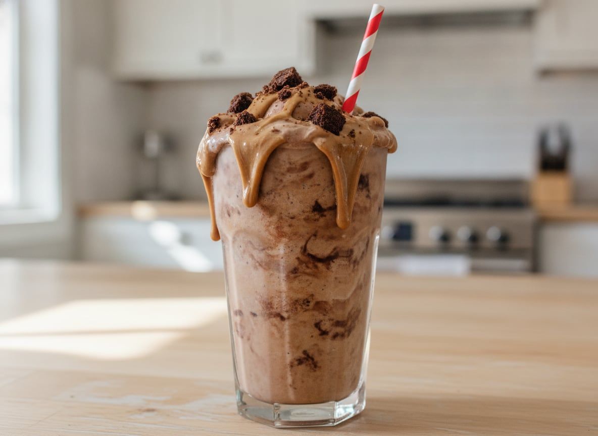 Peanut Butter Brownie Milkshake