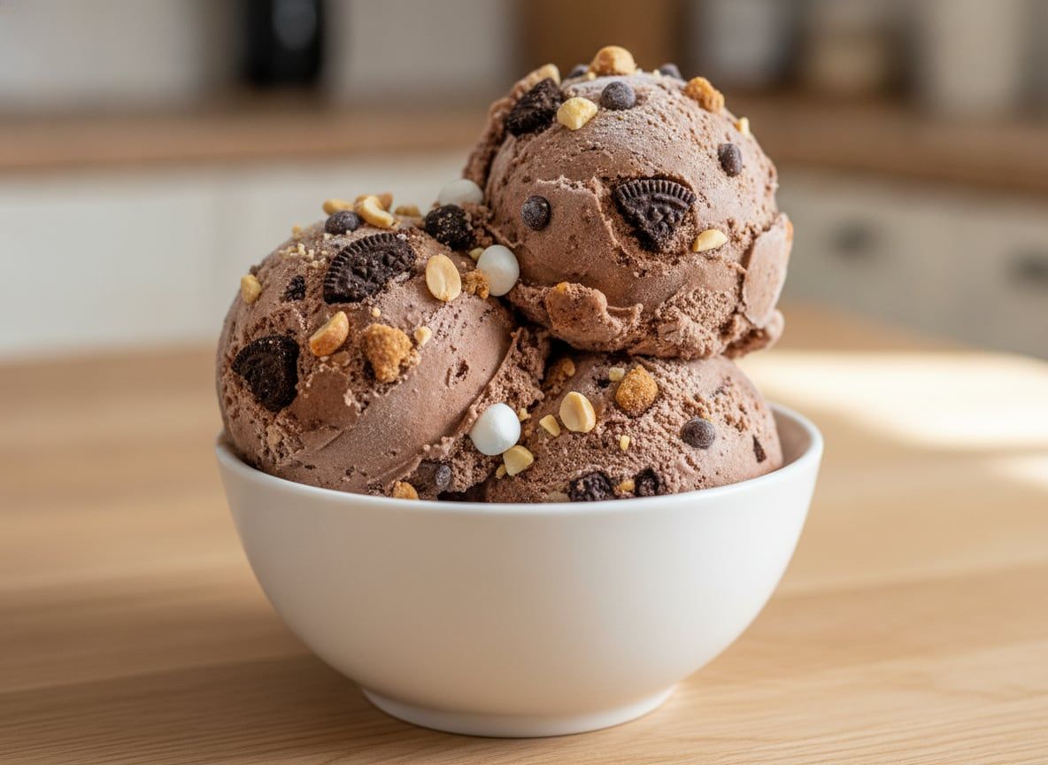 Rocky Road & Double Cookie Ice Cream