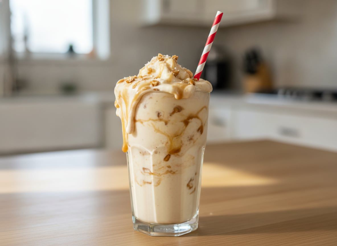 Salted Caramel Pretzel Milkshake