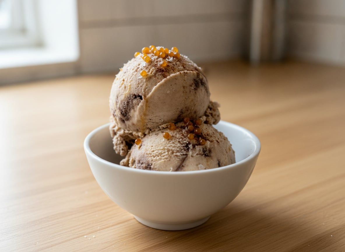 Salted Cocoa Custard Ice Cream