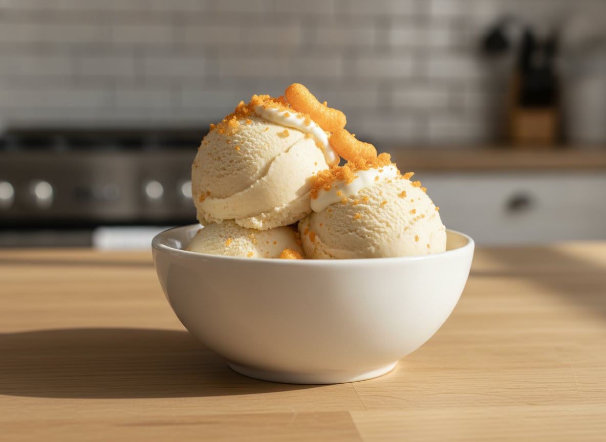 Spicy Cheese Puff Ice Cream