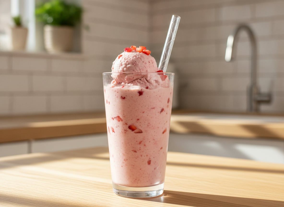 Strawberries and Cream Frappe