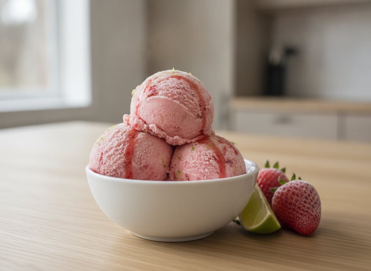 Strawberry Daiquiri Sorbet