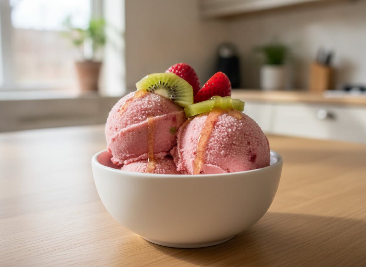 Strawberry Kiwi Sorbet