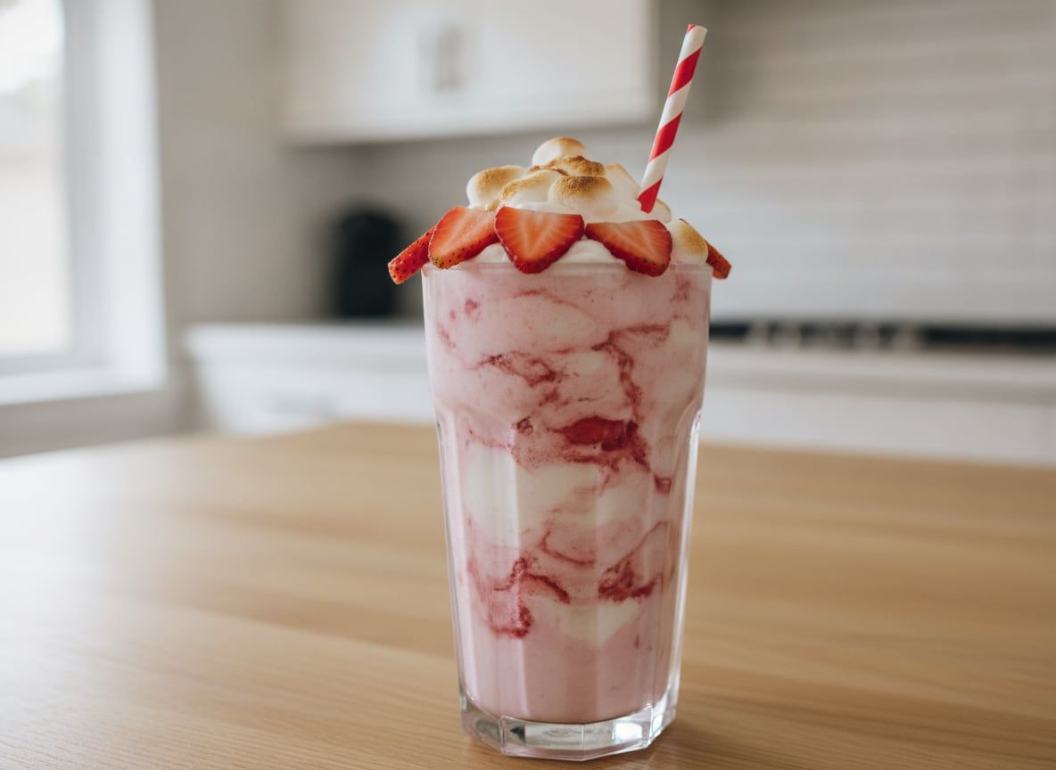 Strawberry Marshmallow Milkshake