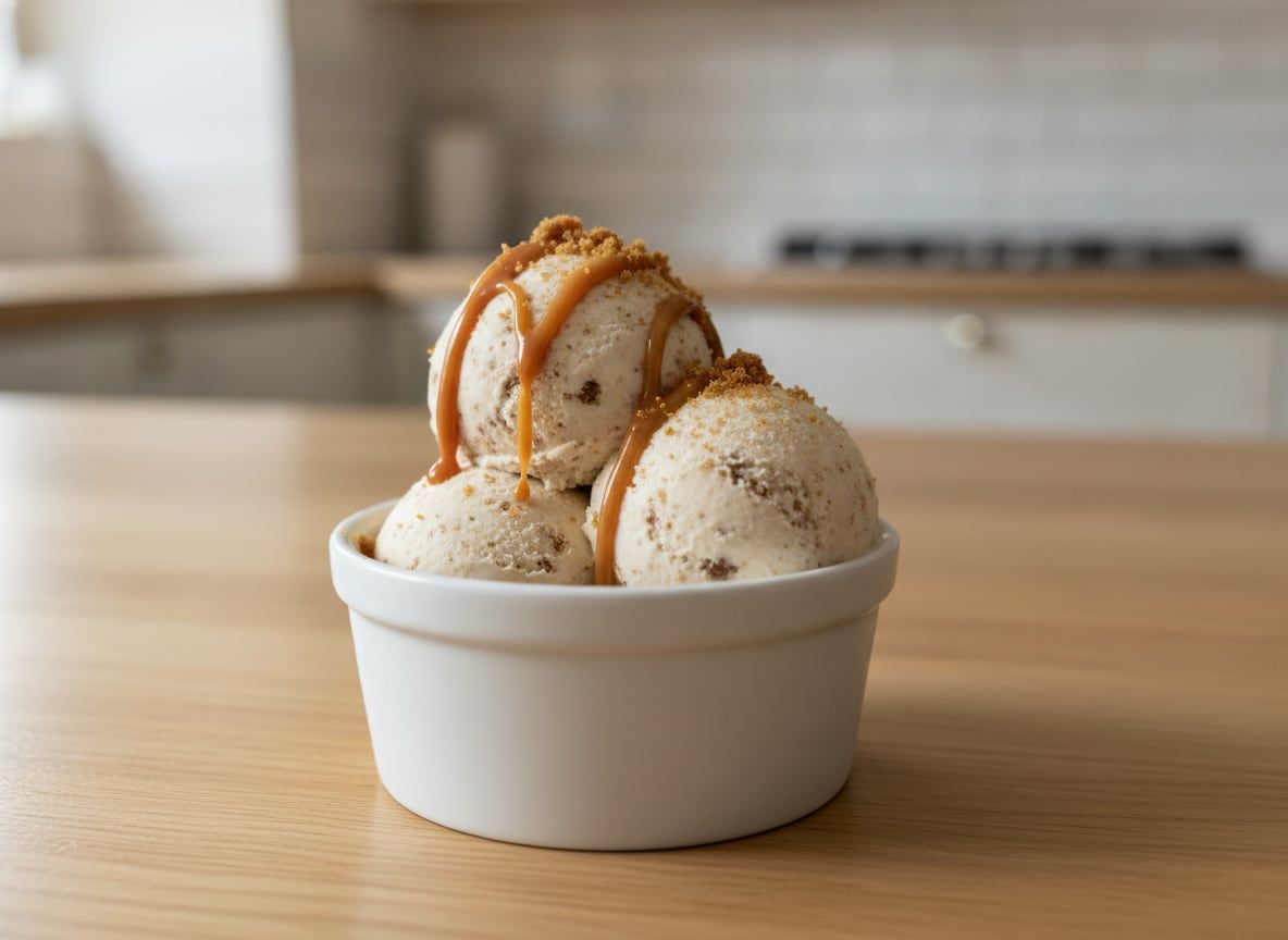 Sweet and Salty Digestive Biscuit Ice Cream