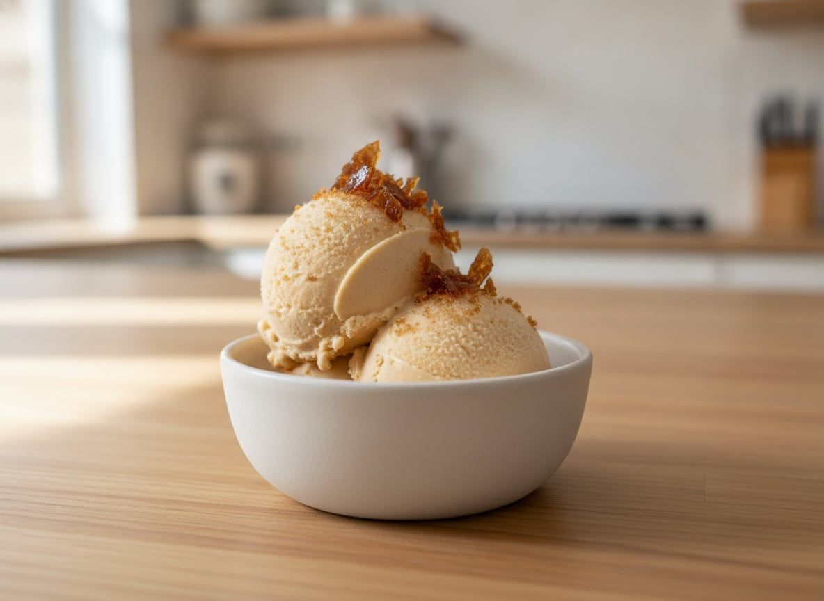 Vegan Burnt Sugar Ice Cream