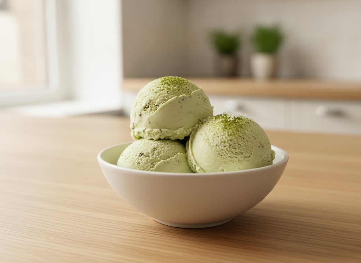 Vegan Green Tea Ice Cream