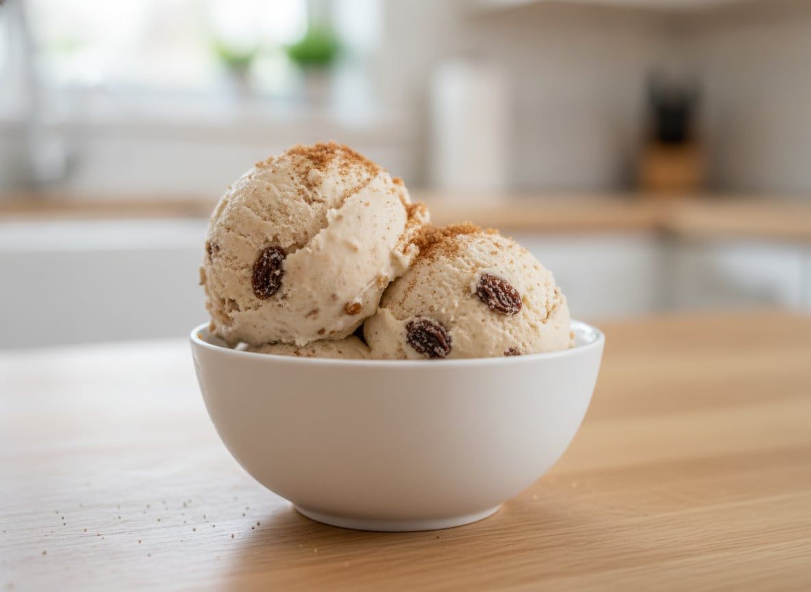 Vegan Oatmeal Raisin Cookie Ice Cream